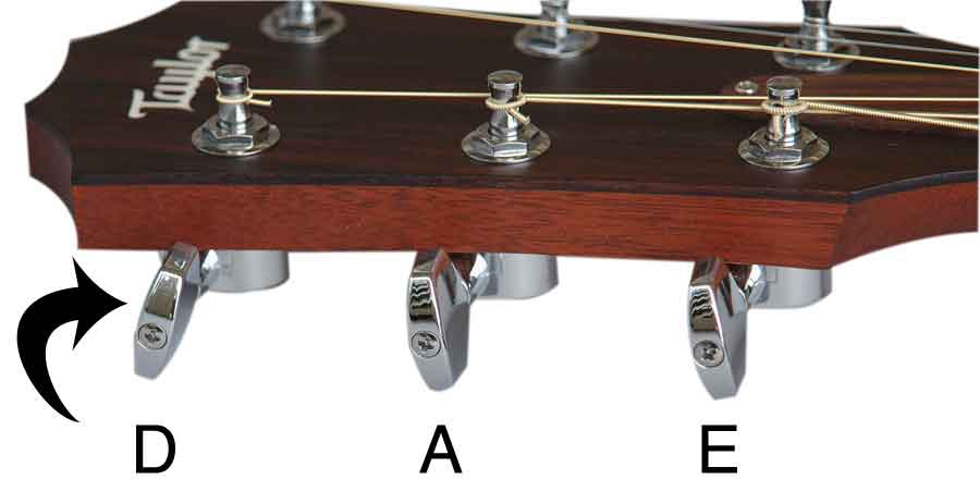 e flat tuning guitar